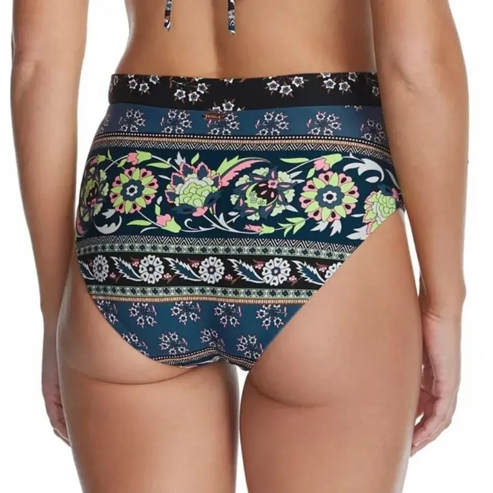 Raisins Mallorca Printed High-Waist Swim Bottom